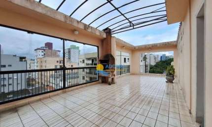 Cobertura com 2 dormitórios à venda, 197 m² por R$ 590.000,00 - Tombo - Guarujá/SP