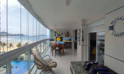 Apartamento com 2 dormitórios à venda, 99 m² por r$ 1.500.000,00 - jardim astúrias - guarujá/sp