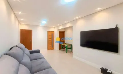 Apartamento com 2 dormitórios à venda, 97 m² por r$ 450.000,00 - jardim astúrias - guarujá/sp