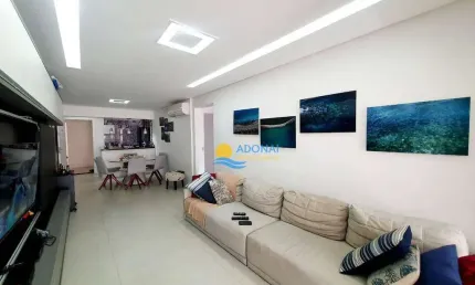 Apartamento com 3 dormitórios à venda, 120 m² por r$ 1.400.000,00 - jardim astúrias - guarujá/sp