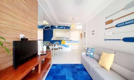 Apartamento com 3 dormitórios à venda, 90 m² por R$ 750.000,00 - Pitangueiras - Guarujá/SP