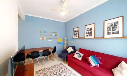 Apartamento com 1 dormitório à venda, 60 m² por r$ 400.000,00 - pitangueiras - guarujá/sp
