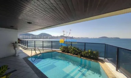 Apartamento com 4 dormitórios à venda, 367 m² por r$ 3.400.000,00 - jardim astúrias - guarujá/sp