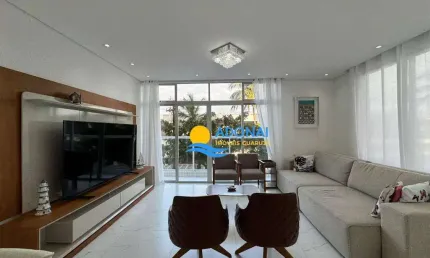 Apartamento com 3 dormitórios à venda, 178 m² por r$ 1.000.000,00 - pitangueiras - guarujá/sp