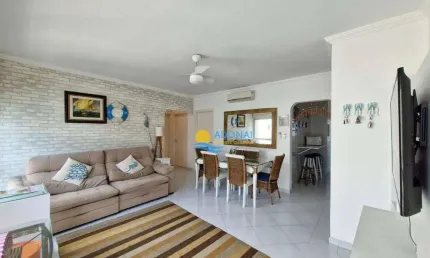Apartamento com 3 dormitórios à venda, 100 m² por r$ 560.000,00 - jardim astúrias - guarujá/sp