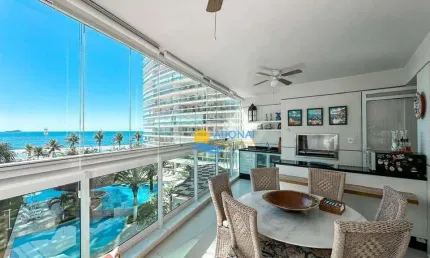 Apartamento com 3 dormitórios à venda, 120 m² por r$ 2.500.000,00 - jardim astúrias - guarujá/sp