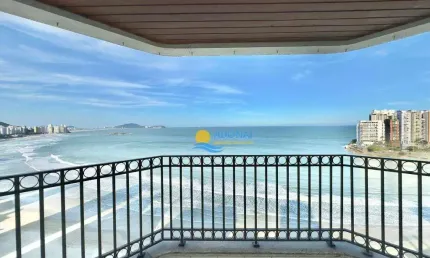Apartamento com 3 dormitórios à venda, 213 m² por r$ 3.000.000,00 - jardim astúrias - guarujá/sp