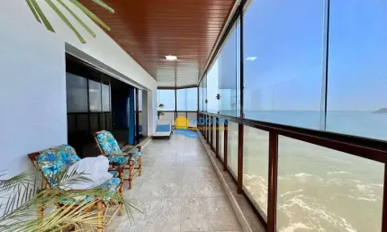 Apartamento a venda com vista panorâmica mar na praia das astúrias - guarujá/sp