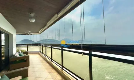 Apartamento com 4 dormitórios à venda, 256 m² por r$ 2.600.000,00 - jardim astúrias - guarujá/sp