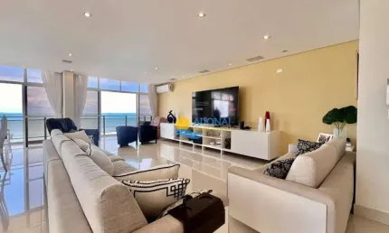Apartamento com 4 dormitórios à venda, 190 m² por r$ 2.120.000,00 - pitangueiras - guarujá/sp