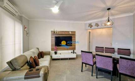 Apartamento com 3 dormitórios à venda, 145 m² por R$ 620.000,00 - Pitangueiras - Guarujá/SP