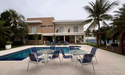 Casa com 6 dormitórios à venda, 1300 m² por r$ 12.000.000,00 - jardim acapulco - guarujá/sp