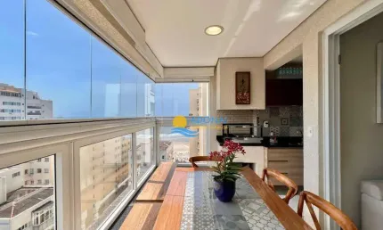 Apartamento com 3 dormitórios à venda, 125 m² por r$ 1.250.000,00 - pitangueiras - guarujá/sp