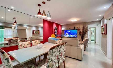 Apartamento com 3 dormitórios à venda, 120 m² por R$ 980.000,00 - Pitangueiras - Guarujá/SP