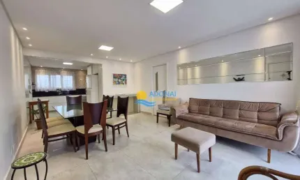 Apartamento com 3 dormitórios à venda, 126 m² por r$ 700.000,00 - pitangueiras - guarujá/sp
