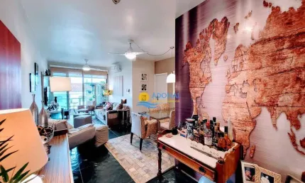 Apartamento com 3 dormitórios à venda, 90 m² por R$ 495.000,00 - Enseada - Guarujá/SP