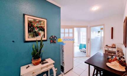 Apartamento com 1 dormitório à venda, 58 m² por R$ 350.000,00 - Pitangueiras - Guarujá/SP