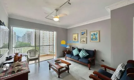Apartamento com 3 dormitórios à venda, 125 m² por r$ 580.000,00 - pitangueiras - guarujá/sp