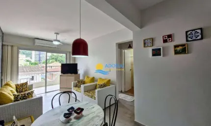 Apartamento com 2 dormitórios à venda, 80 m² por r$ 450.000,00 - tombo - guarujá/sp
