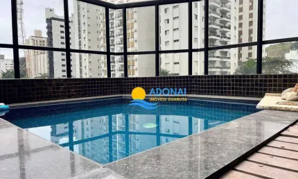Apartamento Duplex piscina privativa com 5 dormitórios à venda, 285 m² por R$ 800.000 - Pitangueiras - Guarujá/SP