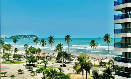 Apartamento à venda na praia da enseada, 3 quartos, 2 vagas.
