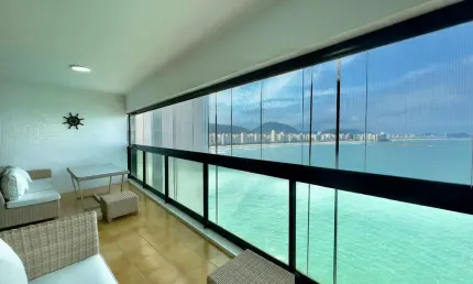 Apartamento à venda na praia das astúrias, 3 quartos, vista mar, 2 vagas.