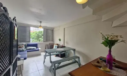 Apartamento com 2 dormitórios à venda, 65 m² por R$ 450.000,00 - Tombo - Guarujá/SP