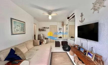 Apartamento com 2 dormitórios à venda, 75 m² por r$ 590.000,00 - tombo - guarujá/sp