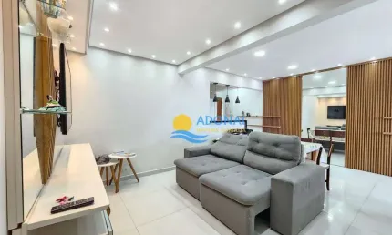 Apartamento com 3 dormitórios à venda, 83 m² por r$ 424.000,00 - enseada - guarujá/sp
