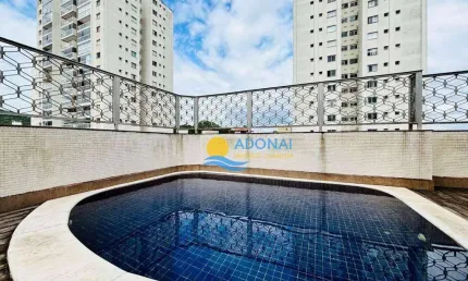 Cobertura com 3 dormitórios à venda, 119 m² por r$ 850.000,00 - jardim astúrias - guarujá/sp