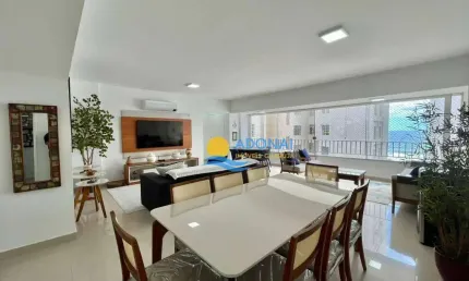 Apartamento com 3 dormitórios à venda, 200 m² por r$ 990.000,00 - pitangueiras - guarujá/sp