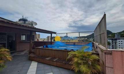Cobertura com 2 dormitórios à venda, 130 m² por R$ 450.000,00 - Enseada - Guarujá/SP