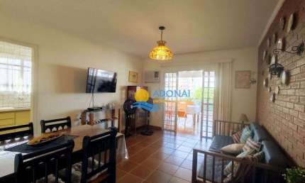 Cobertura com 1 dormitório à venda, 110 m² por R$ 470.000,00 - Tombo - Guarujá/SP