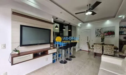 Apartamento com 3 dormitórios à venda, 88 m² por r$ 640.000,00 - pitangueiras - guarujá/sp