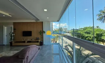 Apartamento com 3 dormitórios à venda, 178 m² por r$ 2.500.000,00 - pitangueiras - guarujá/sp