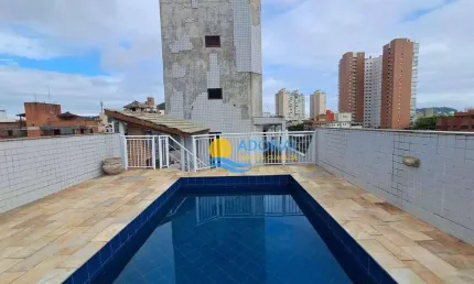 Cobertura com 3 dormitórios à venda, 200 m² por r$ 600.000,00 - enseada - guarujá/sp
