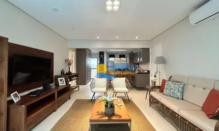 Apartamento com 3 dormitórios à venda, 135 m² por r$ 1.200.000,00 - pitangueiras - guarujá/sp