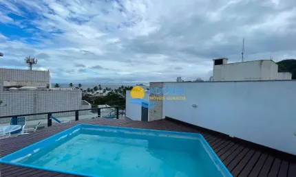 Enseada Cobertura com vista Mar, ótima área de lazer com espaço Gourmet.