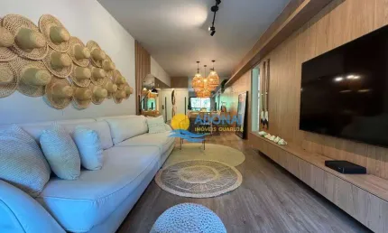 Apartamento com 3 dormitórios à venda, 104 m² por r$ 780.000,00 - pitangueiras - guarujá/sp