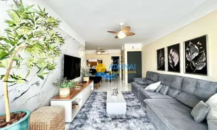 Apartamento com 4 dormitórios à venda, 135 m² por r$ 990.000,00 - pitangueiras - guarujá/sp