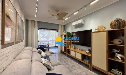 Apartamento com 2 dormitórios à venda, 88 m² por r$ 565.000,00 - jardim astúrias - guarujá/sp