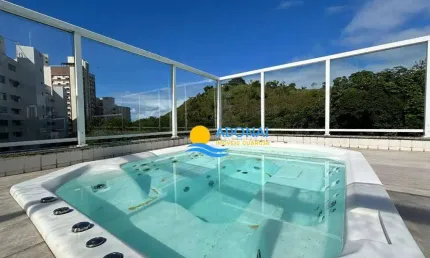 Cobertura com 4 dormitórios à venda, 260 m² por r$ 1.700.000,00 - jardim astúrias - guarujá/sp
