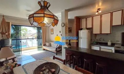Apartamento com 3 dormitórios à venda, 101 m² por r$ 395.000,00 - enseada - guarujá/sp