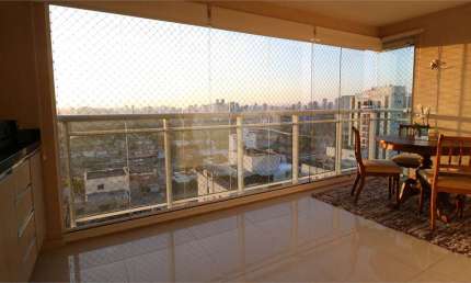 Varanda Gourmet envidraçada! Apartamento 2 suítes , 2 vagas, 77 metros, Vila Mascote! Andar Alto!