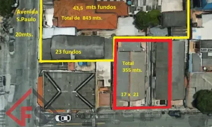 Terreno à venda na Avenida São Paulo, Cidade Brasil, Guarulhos