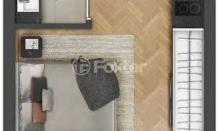 Apartamento com 1 quarto à venda na Rua José do Patrocínio, 527, Cidade Baixa, Porto Alegre, 28 m2 por R$ 507.000