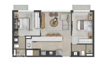 Apartamento com 2 quartos à venda na Rua José do Patrocínio, 527, Cidade Baixa, Porto Alegre, 60 m2 por R$ 1.030.000