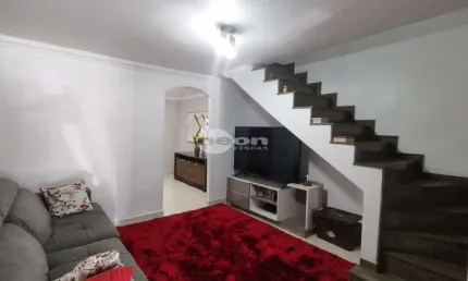 Casa em condomínio fechado com 2 quartos à venda na Rua Almir Ribeiro, 42, Vila Camilópolis, Santo André, 156 m2 por R$ 470.000