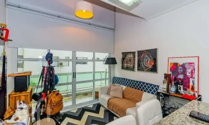 Apartamento com 1 quarto à venda na Avenida Rouxinol, 77, Moema, São Paulo, 55 m2 por R$ 600.000