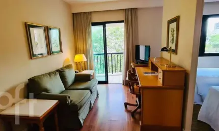 Apartamento com 1 quarto à venda na Avenida Jandira, 501, Moema, São Paulo, 36 m2 por R$ 450.000